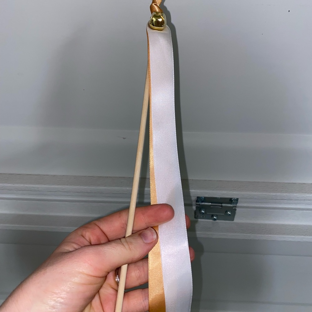 Wedding exit wands with bell